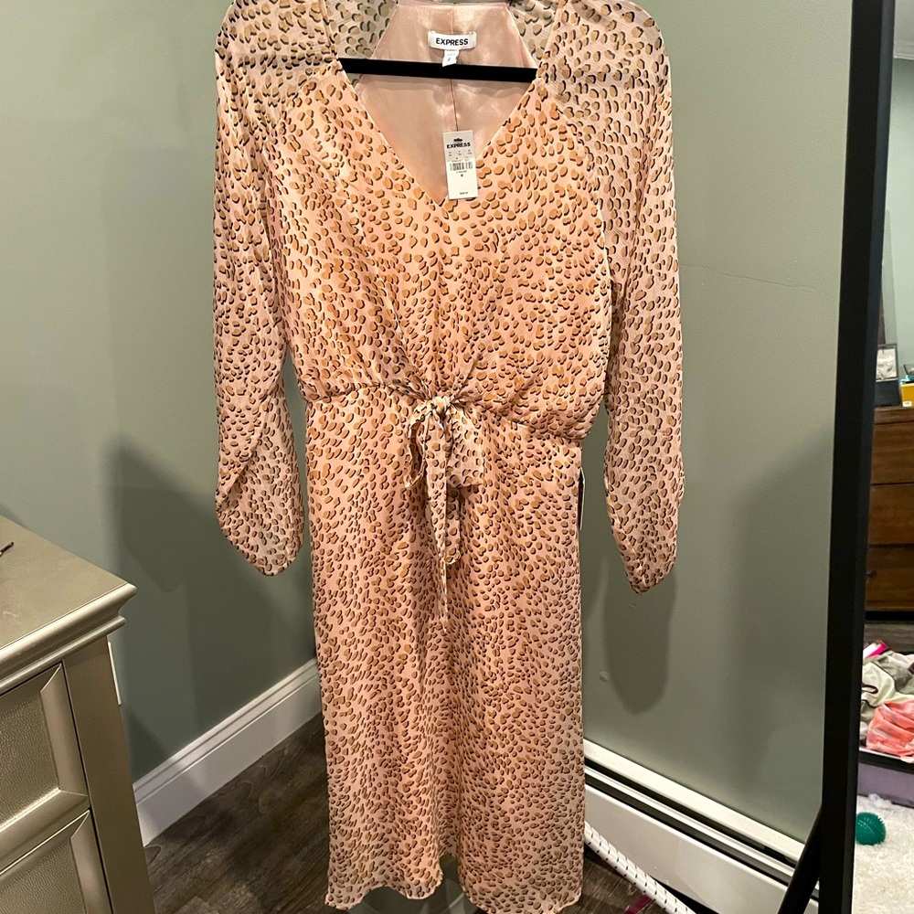 Express midi long sleeve dress